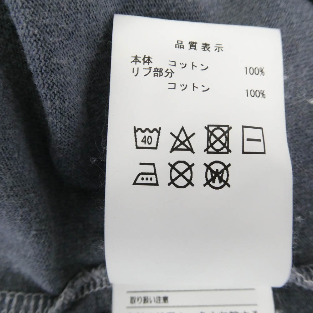 DESCENDANT ディセンダント 24SS 241ATDS-CSM36 HORIZON SS PIGMENT DYE ホライゾン ピグメント加工 ロゴ刺繍 Tシャツ 半袖カットソー ブルー系 3【中古】