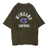 WIND AND SEA ウィンダンシー 24SS WDS-C-CMP-24-Q4-04 × Champion チャンピオン PILE RAGLAN T-SHIRT ロゴ刺繍 ラグランスリーブ パイル地 Tシャツ 半袖カットソー コヨーテ XL【新古品】【未使用】【中古】