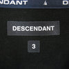 DESCENDANT ディセンダント 23SS 231ATDS-CSM01S CETUS POLO SS ロゴ刺繍 オゾン加工 鹿の子 半袖 ポロシャツ ブラック系 3【新古品】【未使用】【中古】