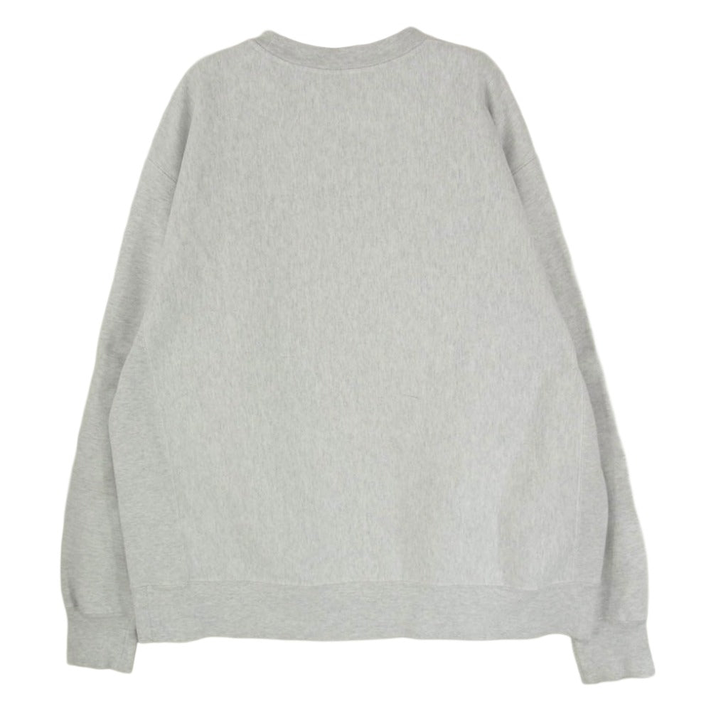 Champion チャンピオン 青単色タグ復刻 REVERSE WEAVE リバースウィーブ スウェット トレーナー グレー グレー系 3XL【中古】