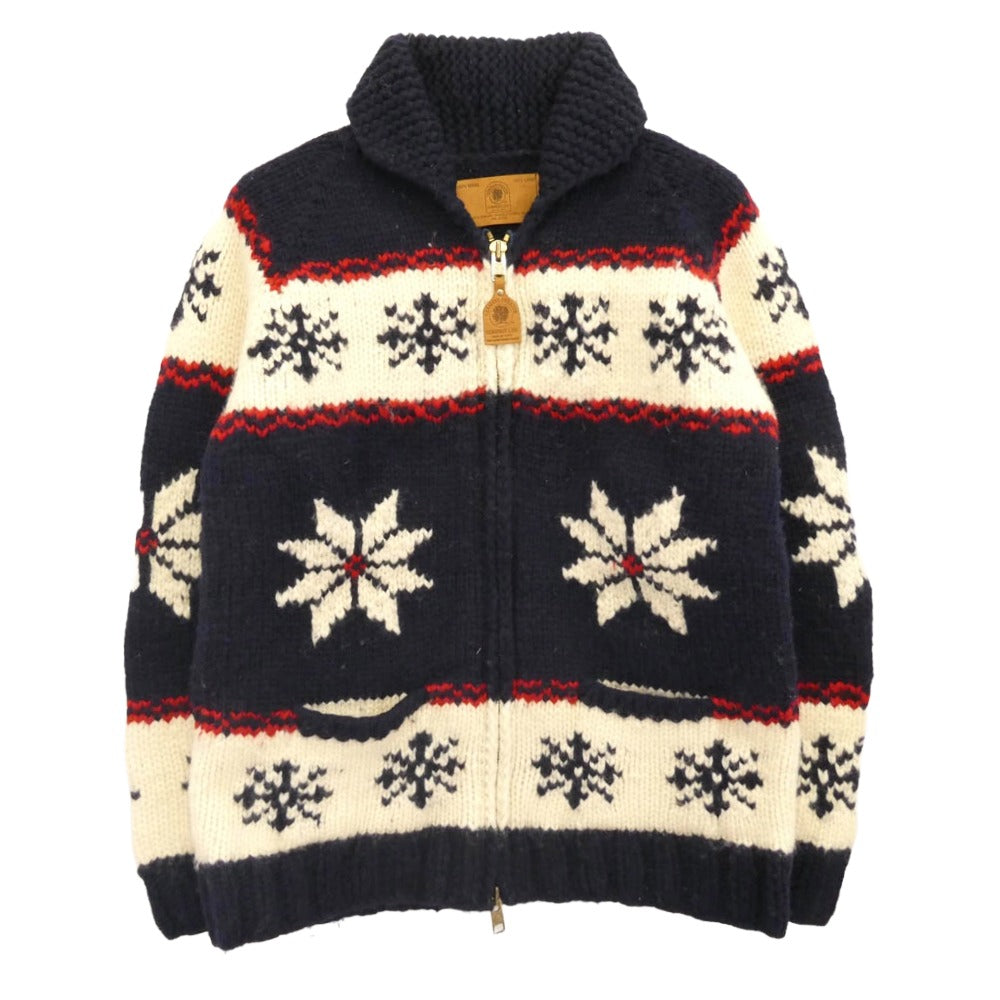 カナディアンセーター カウチン ニット ジップ カーディガン セーター