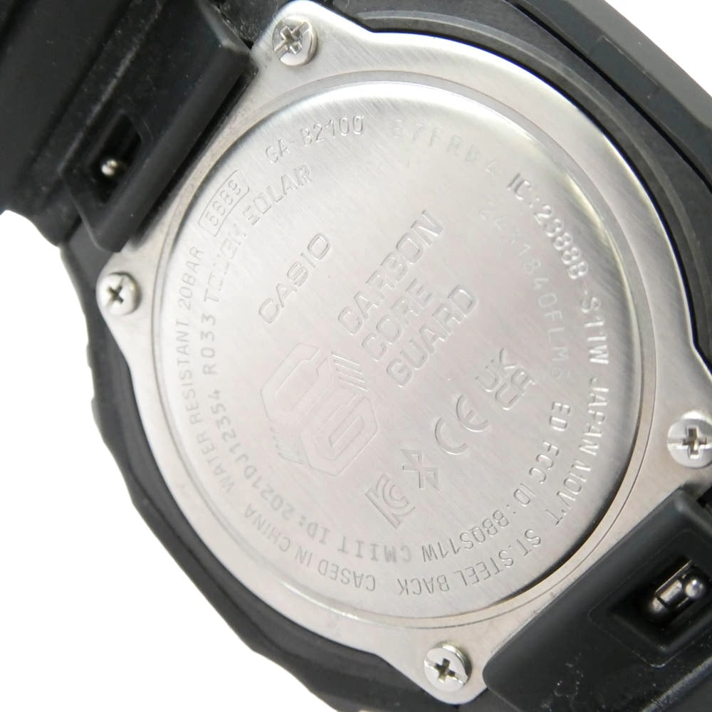 G-SHOCK ジーショック GA-B2100 タフソーラー アナログ ラバーバンド 腕時計 ウォッチ ブラック系【中古】