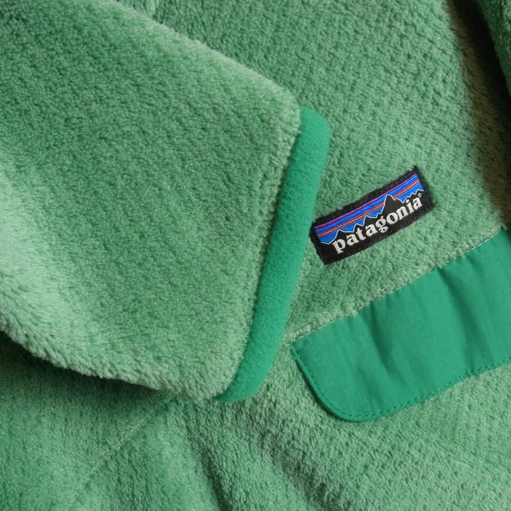patagonia パタゴニア 25442SP15 リツール スナップT ハーフスナップ プルオーバー フリースジャケット ライトグリーン系 XS【中古】