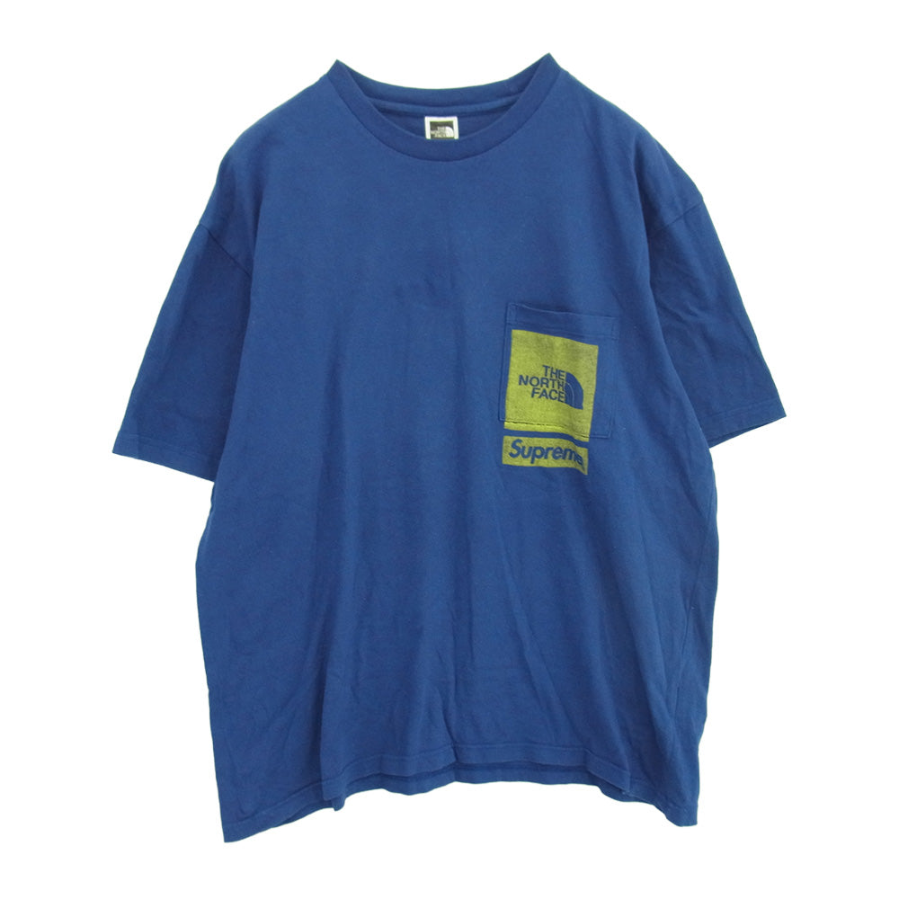 Supreme シュプリーム 23SS Printed Pocket Tee プリント ポケット Tシャツ ブルー系 M【中古】