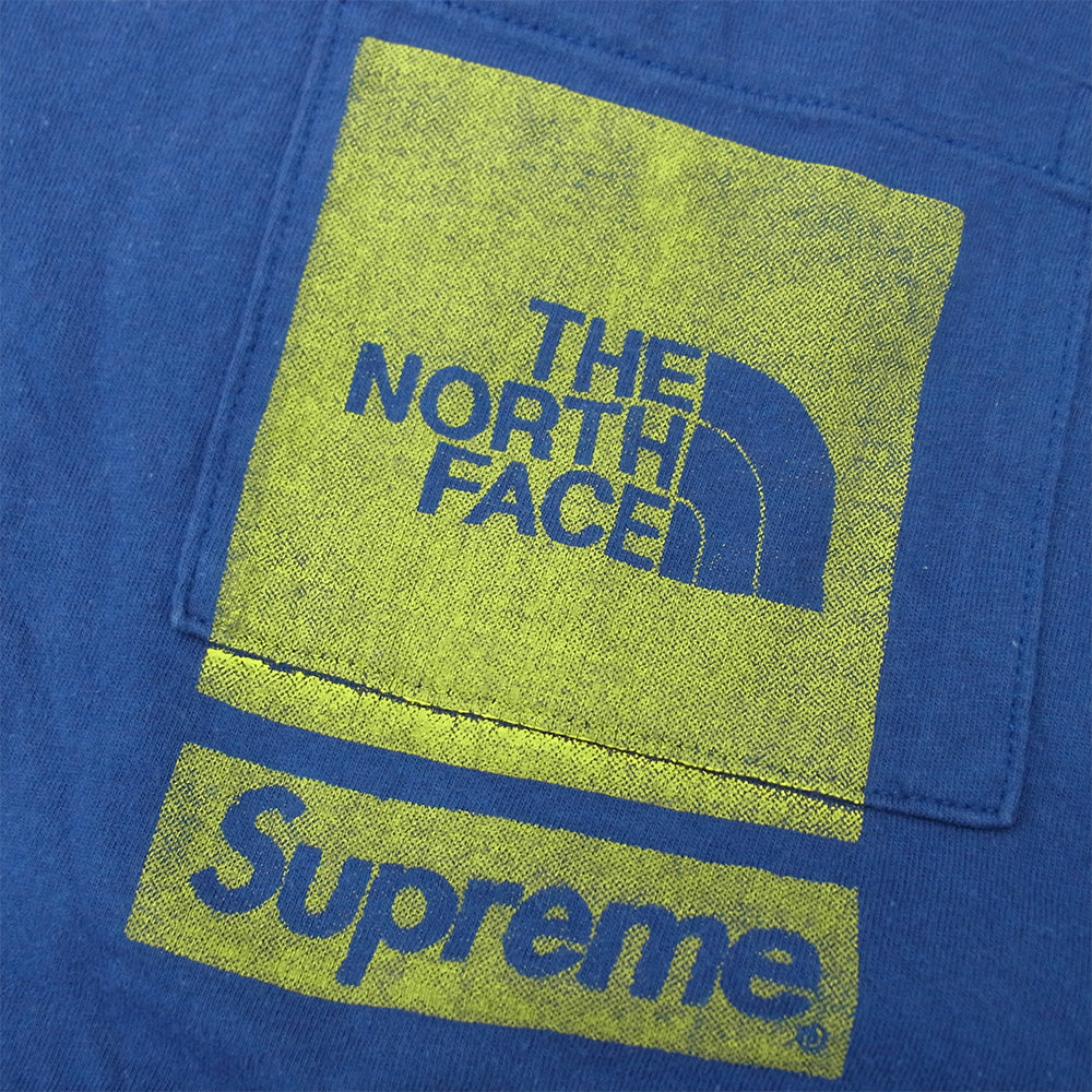 Supreme シュプリーム 23SS Printed Pocket Tee プリント ポケット Tシャツ ブルー系 M【中古】