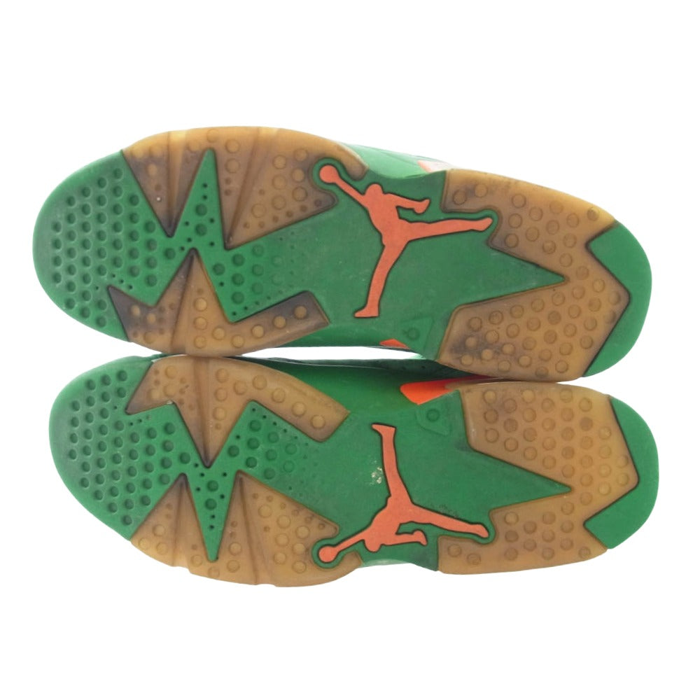 NIKE ナイキ AJ5986-335 AIR JORDAN 6 RETRO GATORADE GREEN エアジョーダン6 レトロ ゲータレード グリーン ハイカットスニーカー グリーン系 オレンジ系 28.5cm【中古】