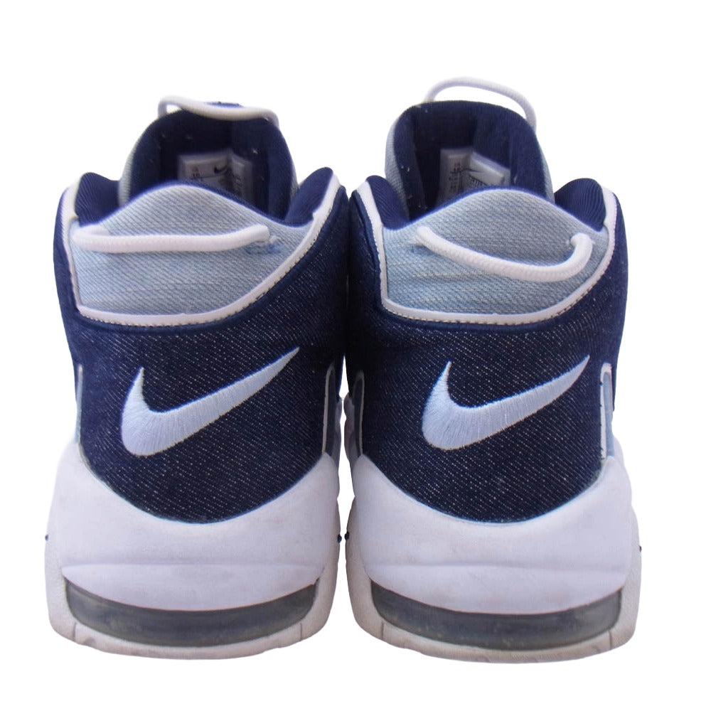 NIKE ナイキ CJ6125-100 Air More Uptempo Denim エアモアアップテンポ デニム ハイカットスニーカー インディゴブルー系 28cm【中古】