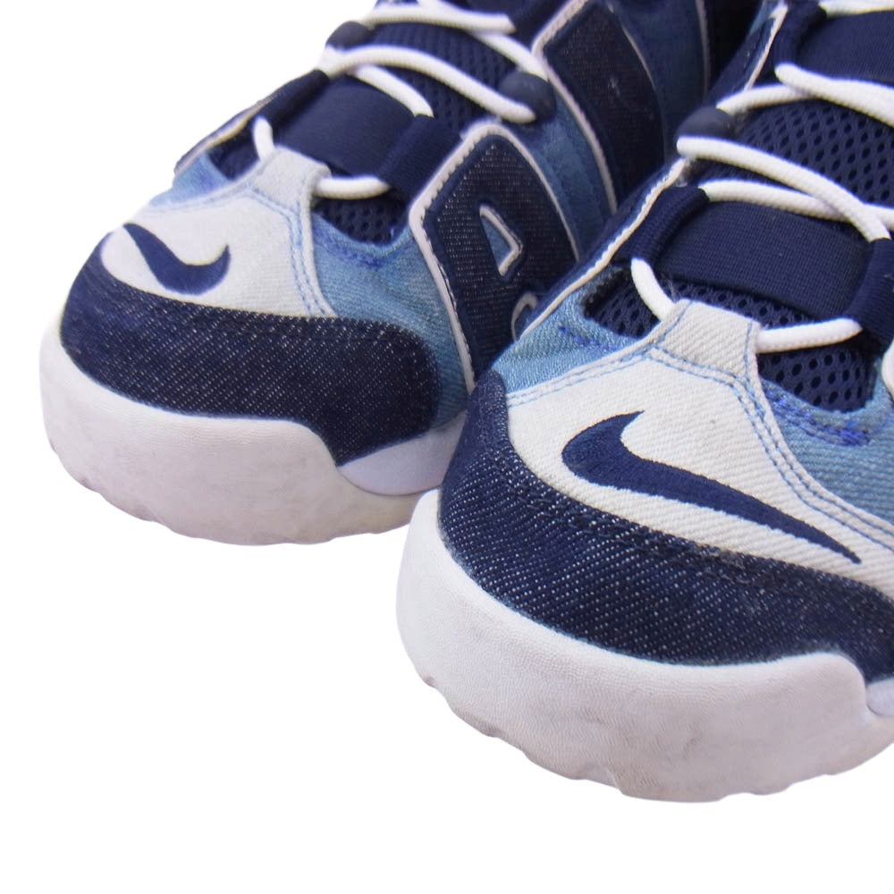 NIKE ナイキ CJ6125-100 Air More Uptempo Denim エアモアアップテンポ デニム ハイカットスニーカー インディゴブルー系 28cm【中古】