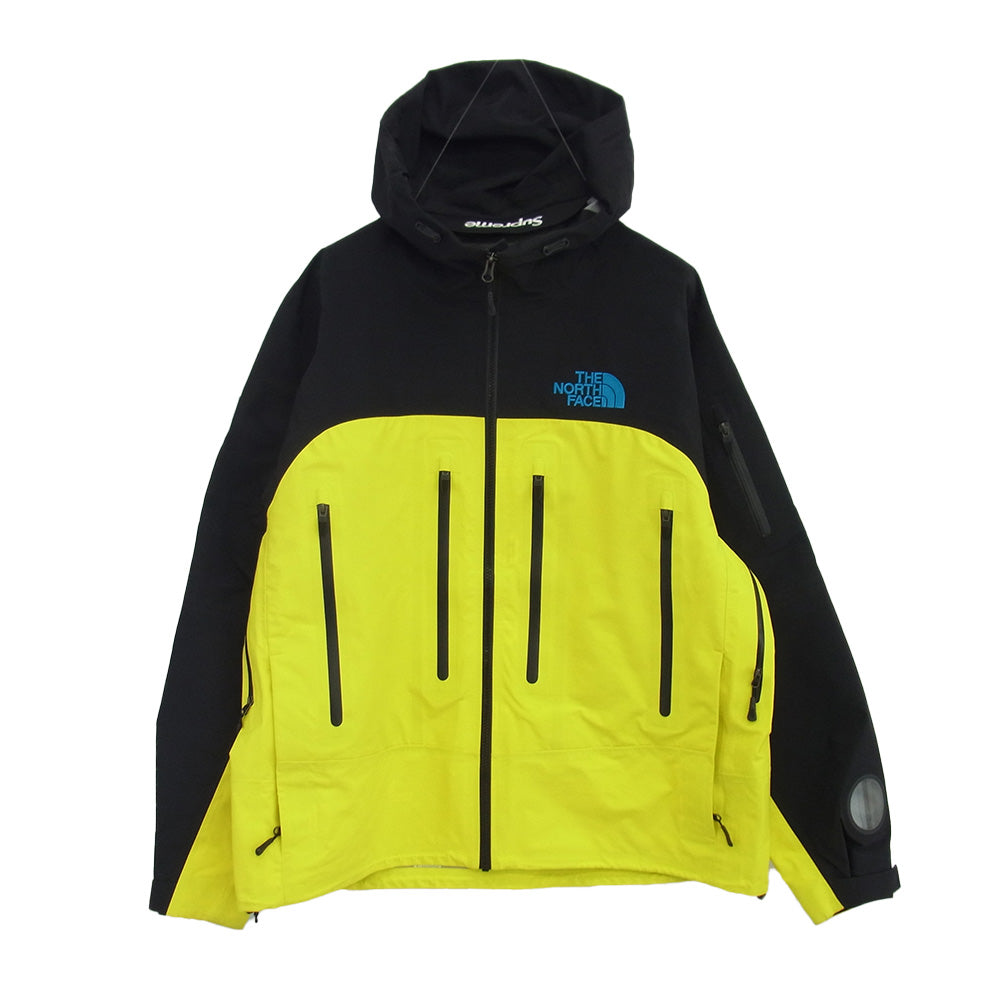 Supreme シュプリーム 22AW NP52207I The North Face Taped Seam Shell Jacket Yellow ザノースフェイス テープド シーム シェル ジャケット マウンテンパーカー ブラック系 イエロー系 L【中古】