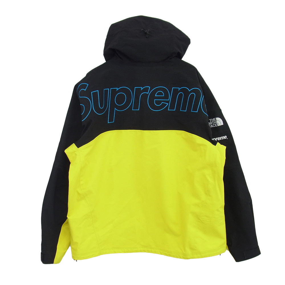 Supreme シュプリーム 22AW NP52207I The North Face Taped Seam Shell Jacket Yellow ザノースフェイス テープド シーム シェル ジャケット マウンテンパーカー ブラック系 イエロー系 L【中古】