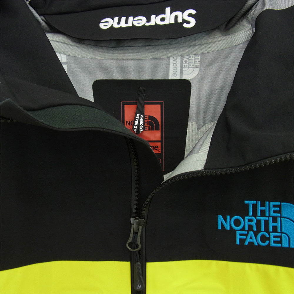 Supreme シュプリーム 22AW NP52207I The North Face Taped Seam Shell Jacket Yellow ザノースフェイス テープド シーム シェル ジャケット マウンテンパーカー ブラック系 イエロー系 L【中古】
