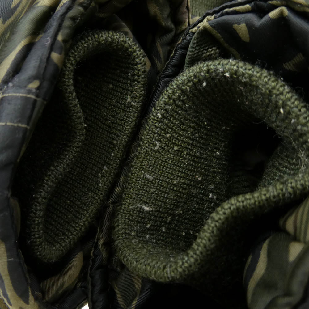 HYSTERIC GLAMOUR ヒステリックグラマー 2AB-7150 N-2B ファーフード カモフラ 迷彩 フライトジャケット カーキ系 FREE【中古】