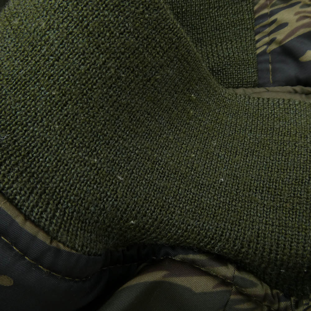 HYSTERIC GLAMOUR ヒステリックグラマー 2AB-7150 N-2B ファーフード カモフラ 迷彩 フライトジャケット カーキ系 FREE【中古】