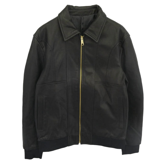 コムサイズム 47-18LE01 フェイクレザーブルゾン レザー ジャケット ブラック系 S【美品】【中古】