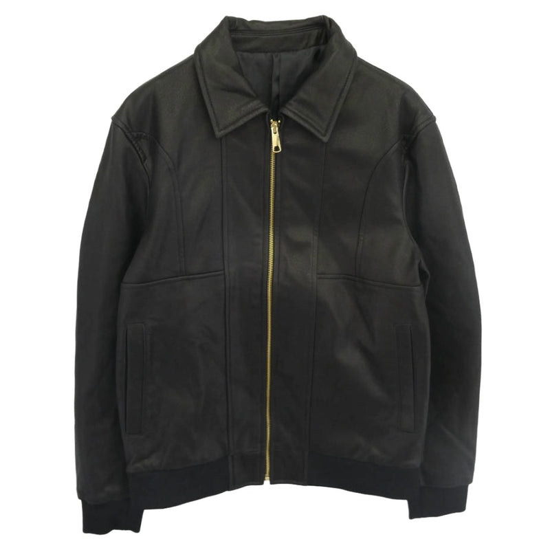 コムサイズム 47-18LE01 フェイクレザーブルゾン レザー ジャケット ブラック系 S【美品】【中古】