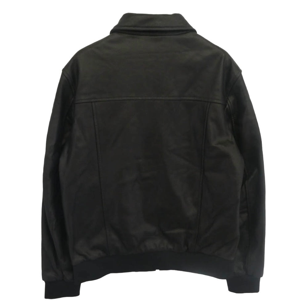 コムサイズム 47-18LE01 フェイクレザーブルゾン レザー ジャケット ブラック系 S【美品】【中古】