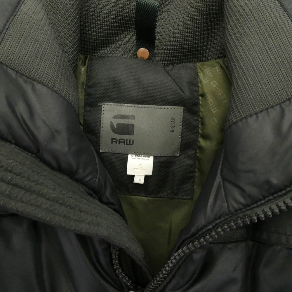 G-STAR ジースター 82552F Whistler Hooded Bomber ウィスラー フーデッド ボンバー ジャケット ブラック系 S【中古】