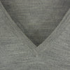 JOHN SMEDLEY ジョンスメドレー 英国製 エクストラファインメリノウール Vネック ニット セーター グレー系 S【中古】