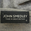 JOHN SMEDLEY ジョンスメドレー 英国製 エクストラファインメリノウール Vネック ニット セーター グレー系 S【中古】