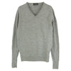 JOHN SMEDLEY ジョンスメドレー 英国製 エクストラファインメリノウール Vネック ニット セーター グレー系 S【中古】