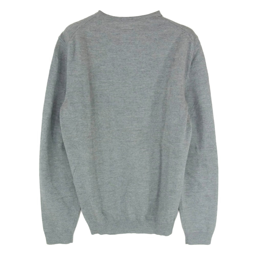 HUGO BOSS ヒューゴボス エクストラファインメリノウール Vネック ニット セーター グレー系 S【中古】