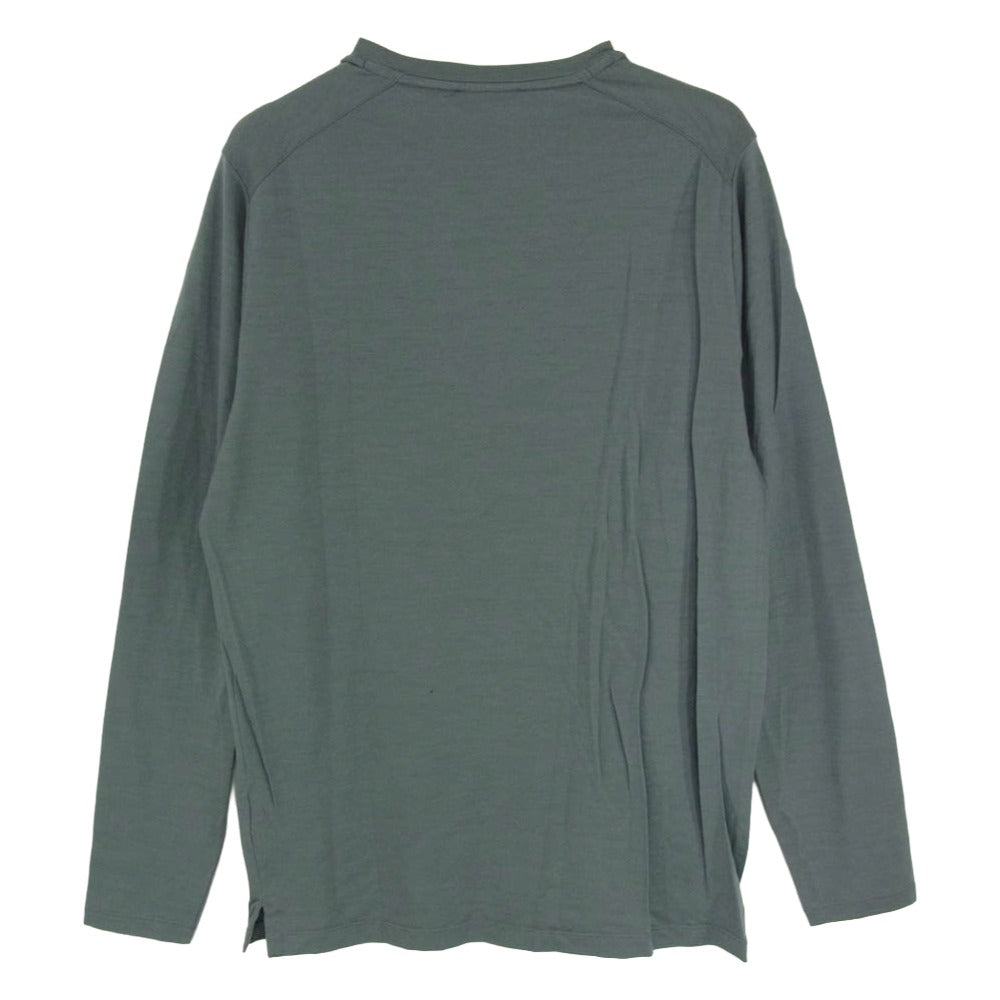 JOHN SMEDLEY ジョンスメドレー 英国製 NEW ZELAND MERINO メリノウール クルーネック ニット グレー系 M【中古】
