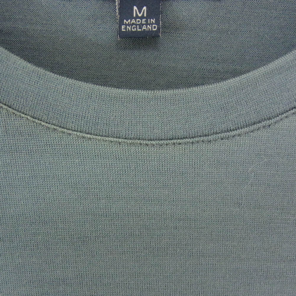 JOHN SMEDLEY ジョンスメドレー 英国製 NEW ZELAND MERINO メリノウール クルーネック ニット グレー系 M【中古】