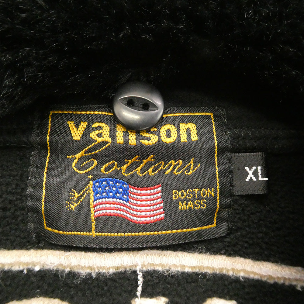 VANSON バンソン CRV-738 T.F.O.A ボンディング ライダース ジャケット ブラック系 XL【中古】