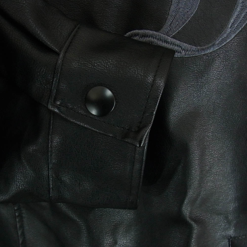ダルクロージング 22AW-DAJK002 Leather Stadium Jumper フェイクレザー スタジアム ジャケット ブラック系 F【中古】