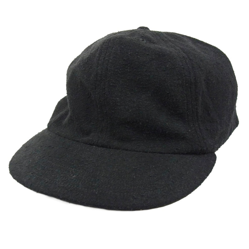 COMOLI コモリ 25SS B01-07003 シルクネップ キャップ 帽子 ブラック系【中古】
