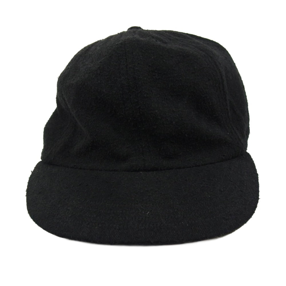 COMOLI コモリ 25SS B01-07003 シルクネップ キャップ 帽子 ブラック系【中古】