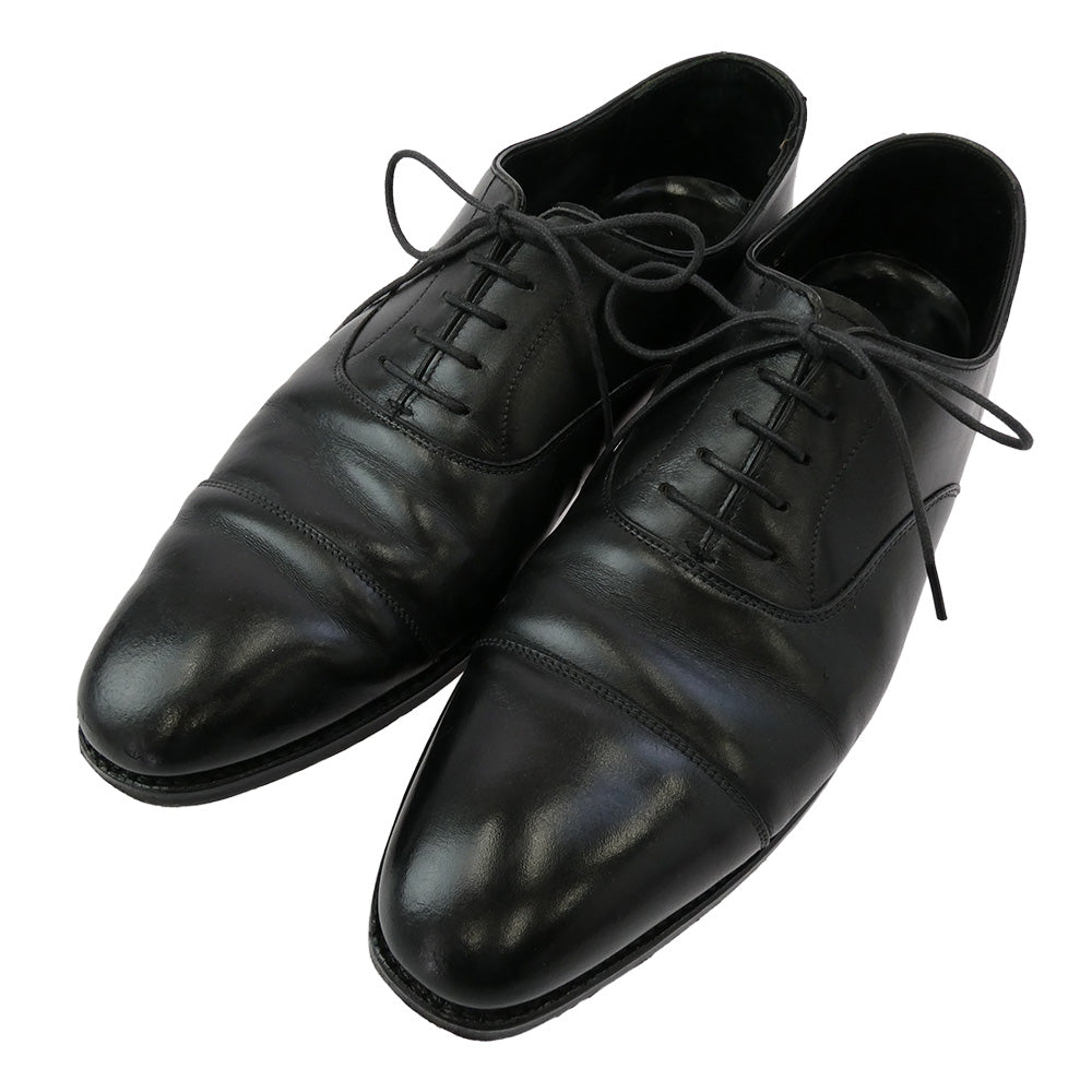 CROCKETT&JONES クロケットアンドジョーンズ 9447 AUDLRY オードリー ストレートチップ レザー シューズ ブラック系 7.5【中古】