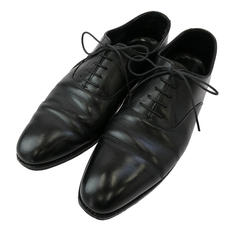 CROCKETT&JONES クロケットアンドジョーンズ 9447 AUDLRY オードリー ストレートチップ レザー シューズ ブラック系 7.5【中古】
