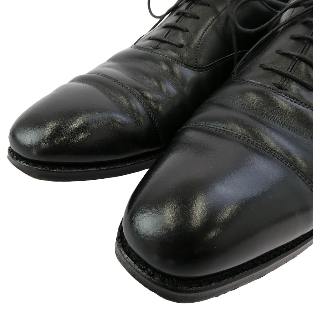 CROCKETT&JONES クロケットアンドジョーンズ 9447 AUDLRY オードリー ストレートチップ レザー シューズ ブラック系 7.5【中古】