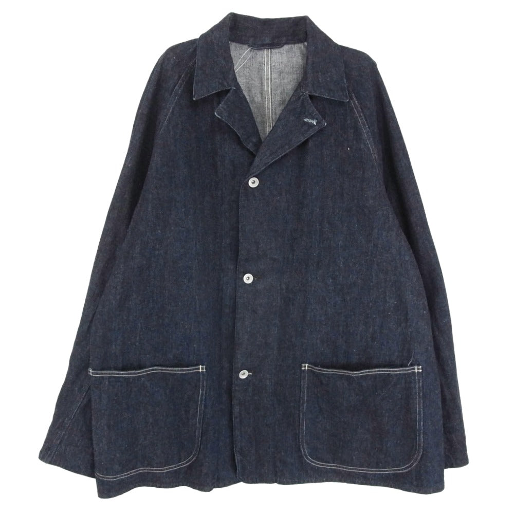 COMOLI コモリ 23AW Y03-01002 デニム カバーオール ワーク ジャケット インディゴブルー系 3【中古】