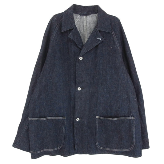 COMOLI コモリ 23AW Y03-01002 デニム カバーオール ワーク ジャケット インディゴブルー系 3【中古】