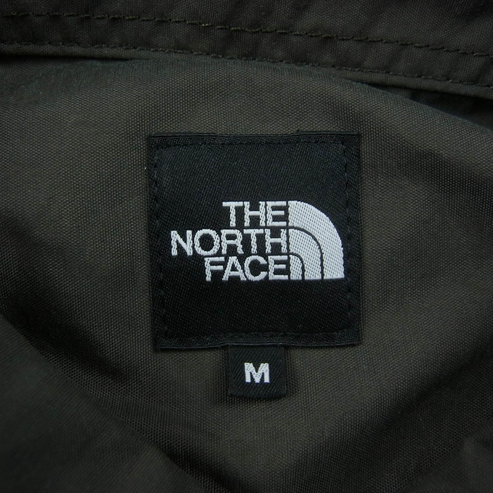 THE NORTH FACE ノースフェイス NR62550 L/S Nuptse Shirt ヌプシ シャツ 長袖シャツ カーキ系 M【中古】