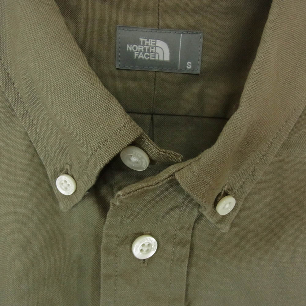 THE NORTH FACE ノースフェイス NR12450 L/S HALF DOME SHIRT ハーフ ドーム シャツ 長袖シャツ カーキ系 S【中古】