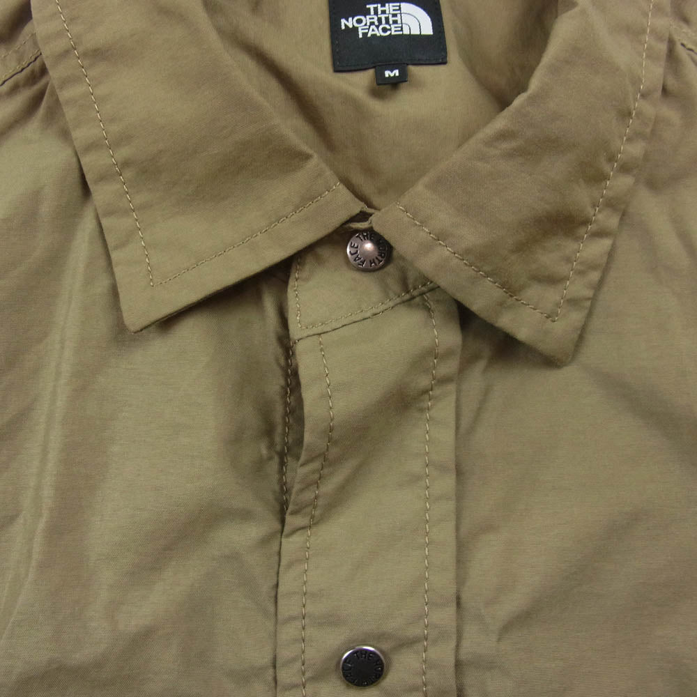 THE NORTH FACE ノースフェイス NR12552 NUPTSE SHIRT ヌプシ シャツ ナイロン 長袖シャツ ベージュ系 M【中古】