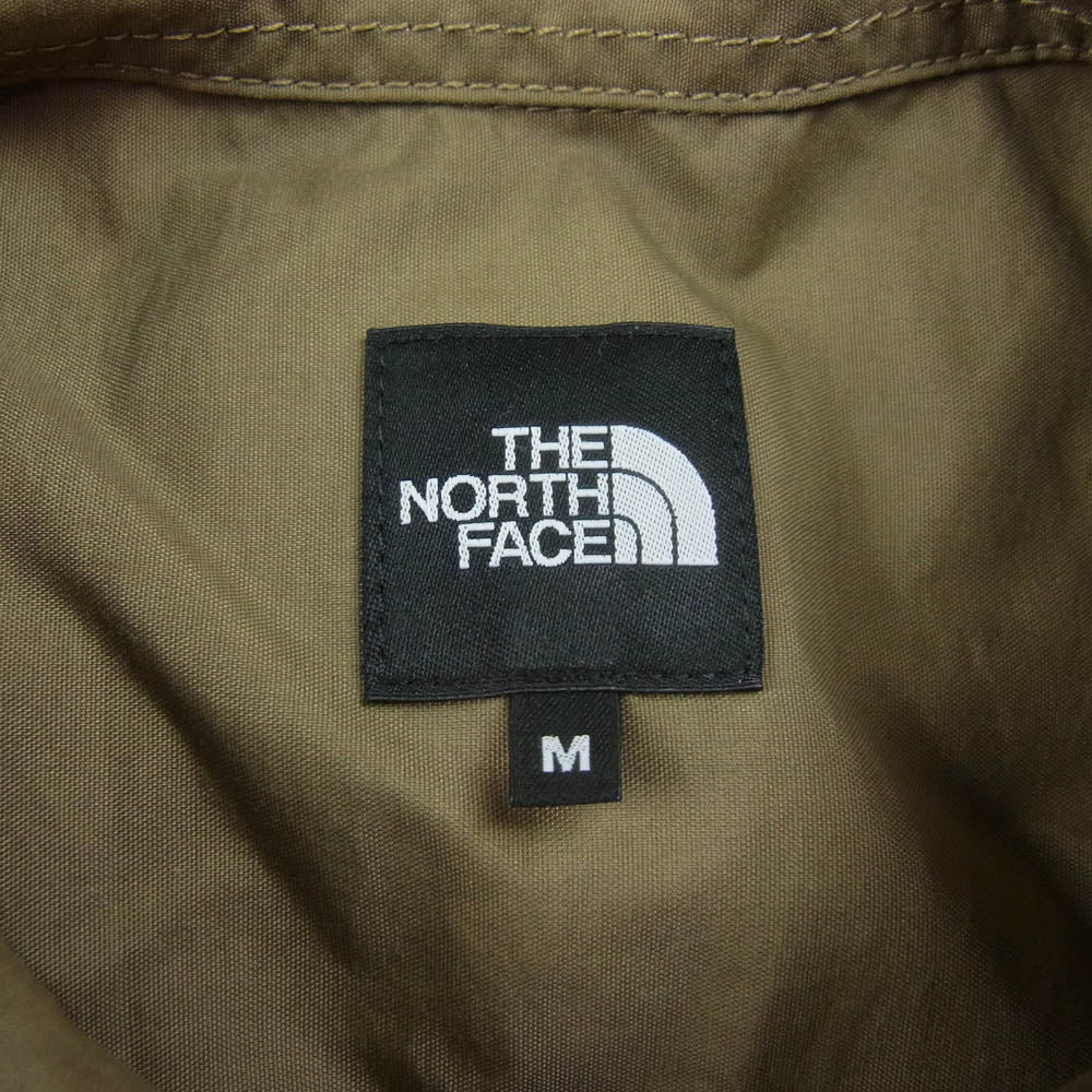 THE NORTH FACE ノースフェイス NR12552 NUPTSE SHIRT ヌプシ シャツ ナイロン 長袖シャツ ベージュ系 M【中古】