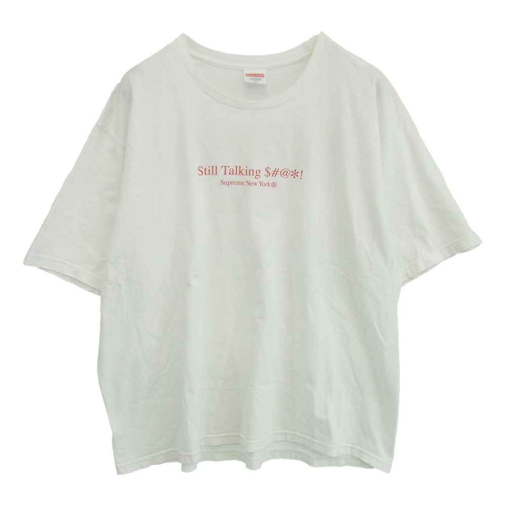 Supreme シュプリーム 22SS Still Talking Tee スティルトーキング 半袖 Tシャツ ホワイト系 XL【中古】