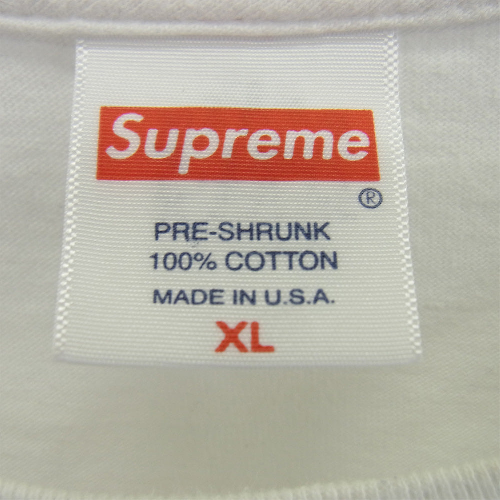 Supreme シュプリーム 22SS Still Talking Tee スティルトーキング 半袖 Tシャツ ホワイト系 XL【中古】