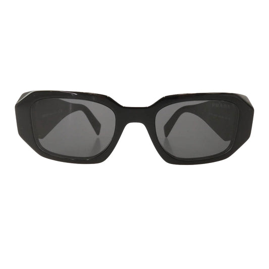 PRADA プラダ SPR 17W シンボル スクエア アイウェア サングラス ブラック系 49□20　145【中古】