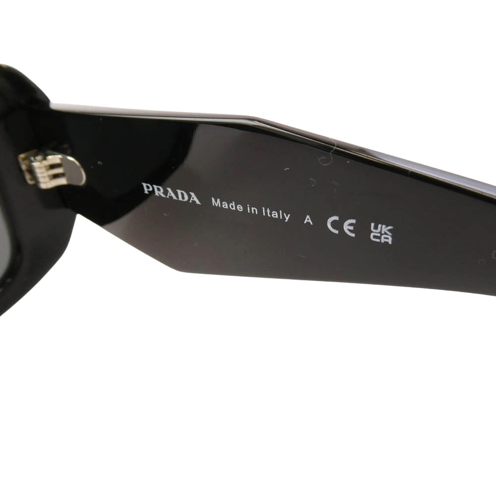 PRADA プラダ SPR 17W シンボル スクエア アイウェア サングラス ブラック系 49□20　145【中古】