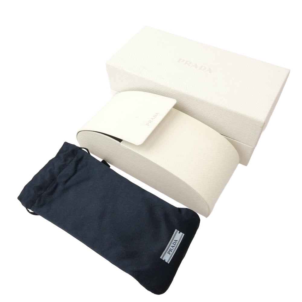 PRADA プラダ SPR 17W シンボル スクエア アイウェア サングラス ブラック系 49□20　145【中古】