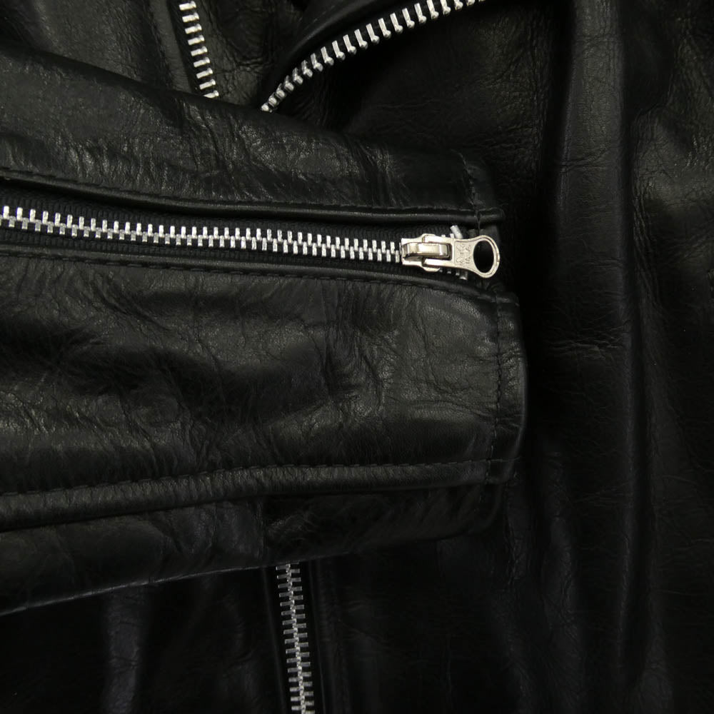 JUNYA WATANABE COMME des GARCONS ジュンヤワタナベコムデギャルソン AD2007 JT-J004 VANSON バンソン 着脱可能ムートンファーカラー付属 ライダースジャケット ブラック系 S【中古】