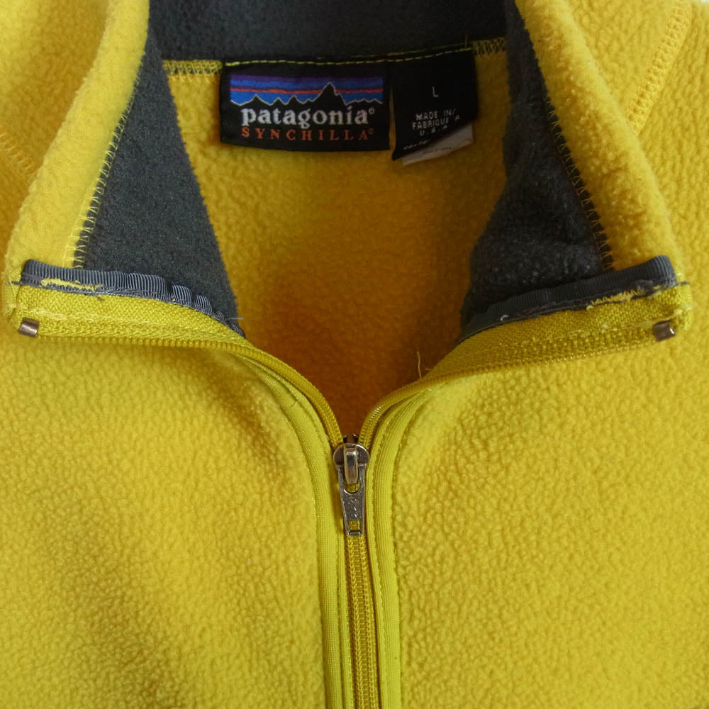 patagonia パタゴニア SYNCHILLA シンチラ フリース ベスト イエロー系 L【中古】