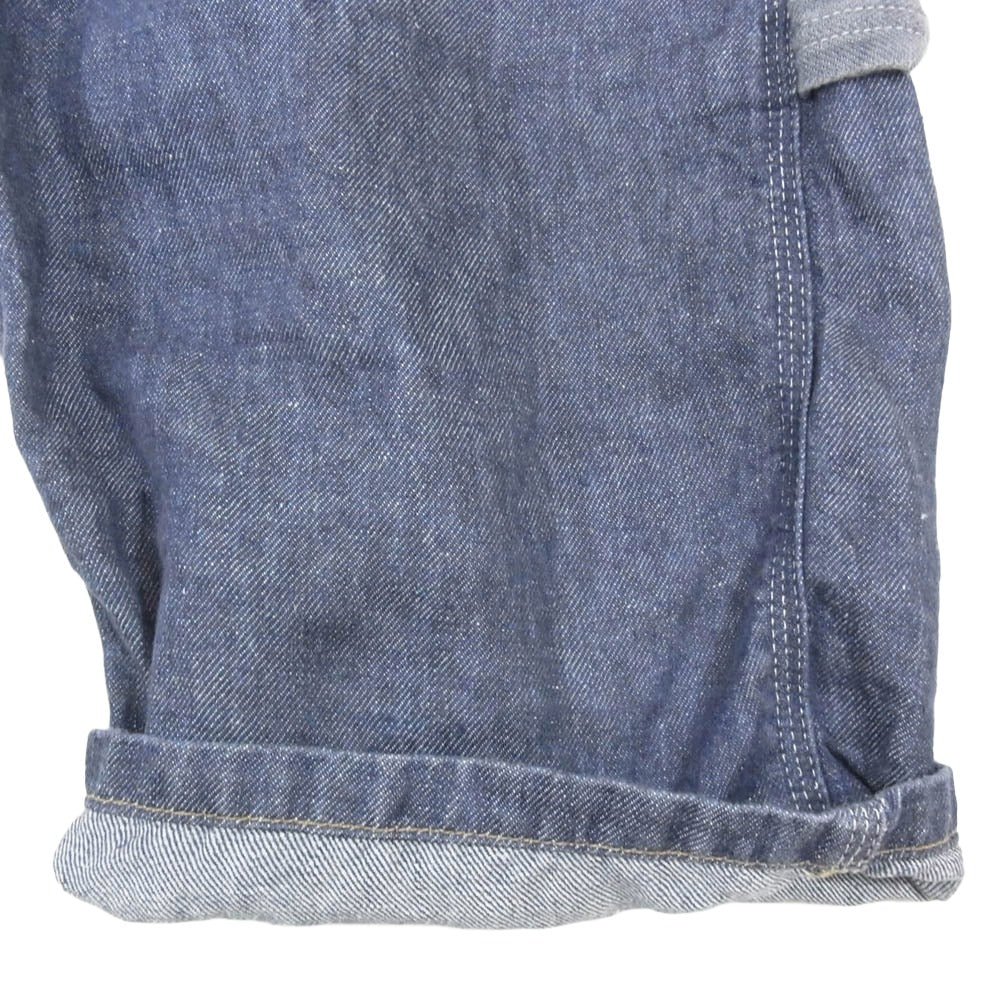JUNYA WATANABE COMME des GARCONS MAN ジュンヤワタナベコムデギャルソンマン 21SS WG-P033 麻デニム 異素材切替 デニムショーツ ハーフパンツ ブルー系 S【中古】