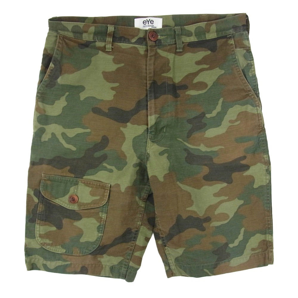 JUNYA WATANABE COMME des GARCONS MAN ジュンヤワタナベコムデギャルソンマン 16SS WQ-P909 カモフラ ミリタリー ショートパンツ ショーツ ハーフパンツ カーキ系 S【中古】