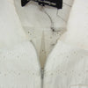 tricot COMME des GARCONS トリココムデギャルソン AD2020 TG-B007 カットワーク フルジップ ジップアップ 長袖 シャツ ジャケット ホワイト系 S【中古】